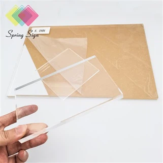 Feuille de plexiglas transparente